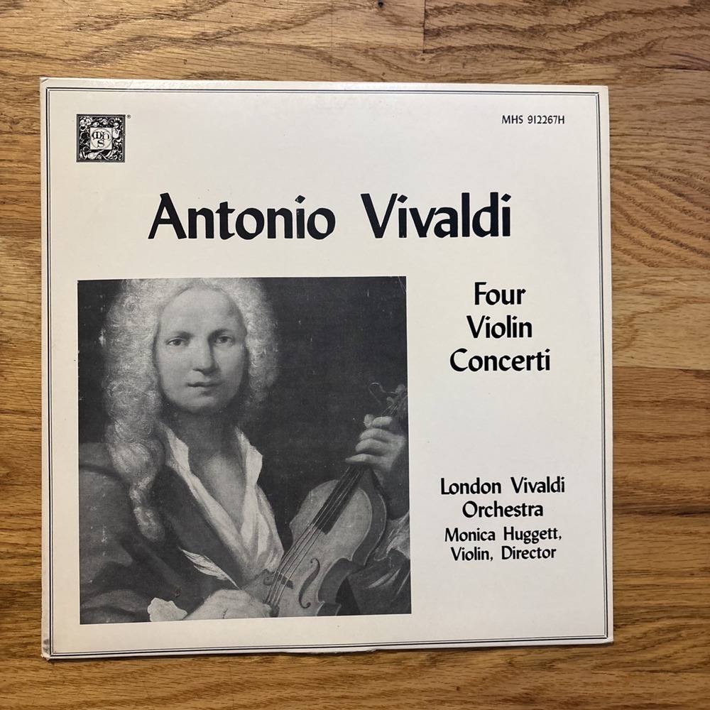Antonio Vivaldi Four Violin Concerti London Huggett vinyl record MHS 912267H